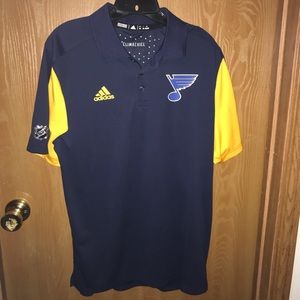 St. Louis Blues Hockey Navy Blue Polo Shirt